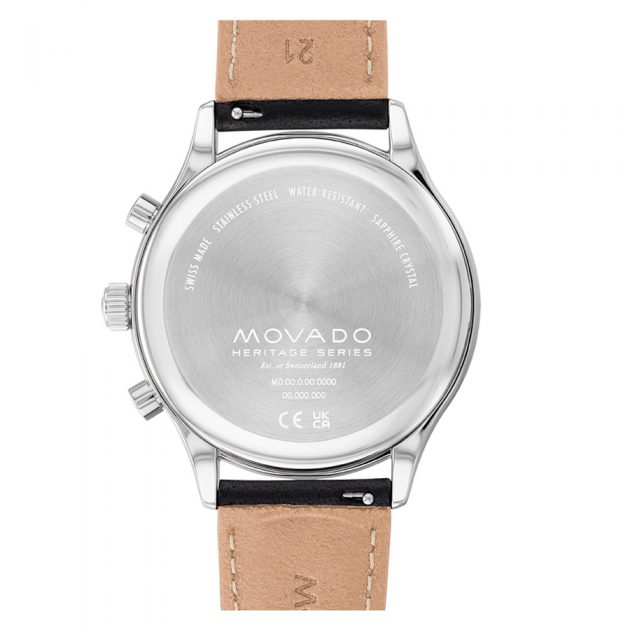MOVADO 3650149 HERITAGE SERIES WATCH 43MM