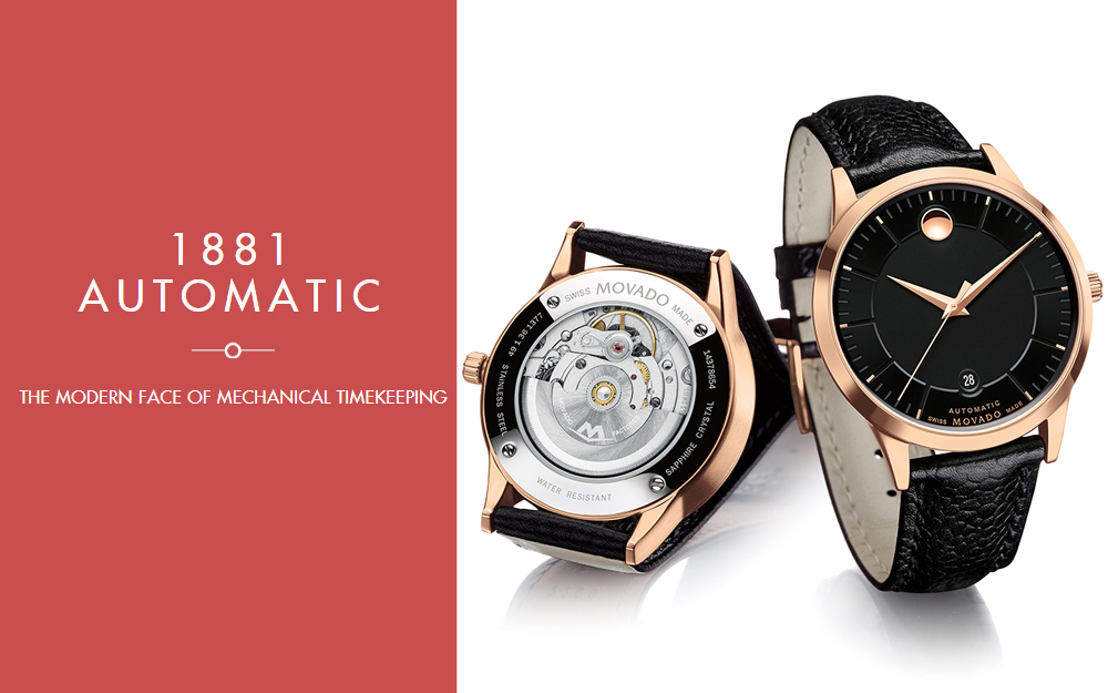 banner đồng hồ Movado 1881 Automatic