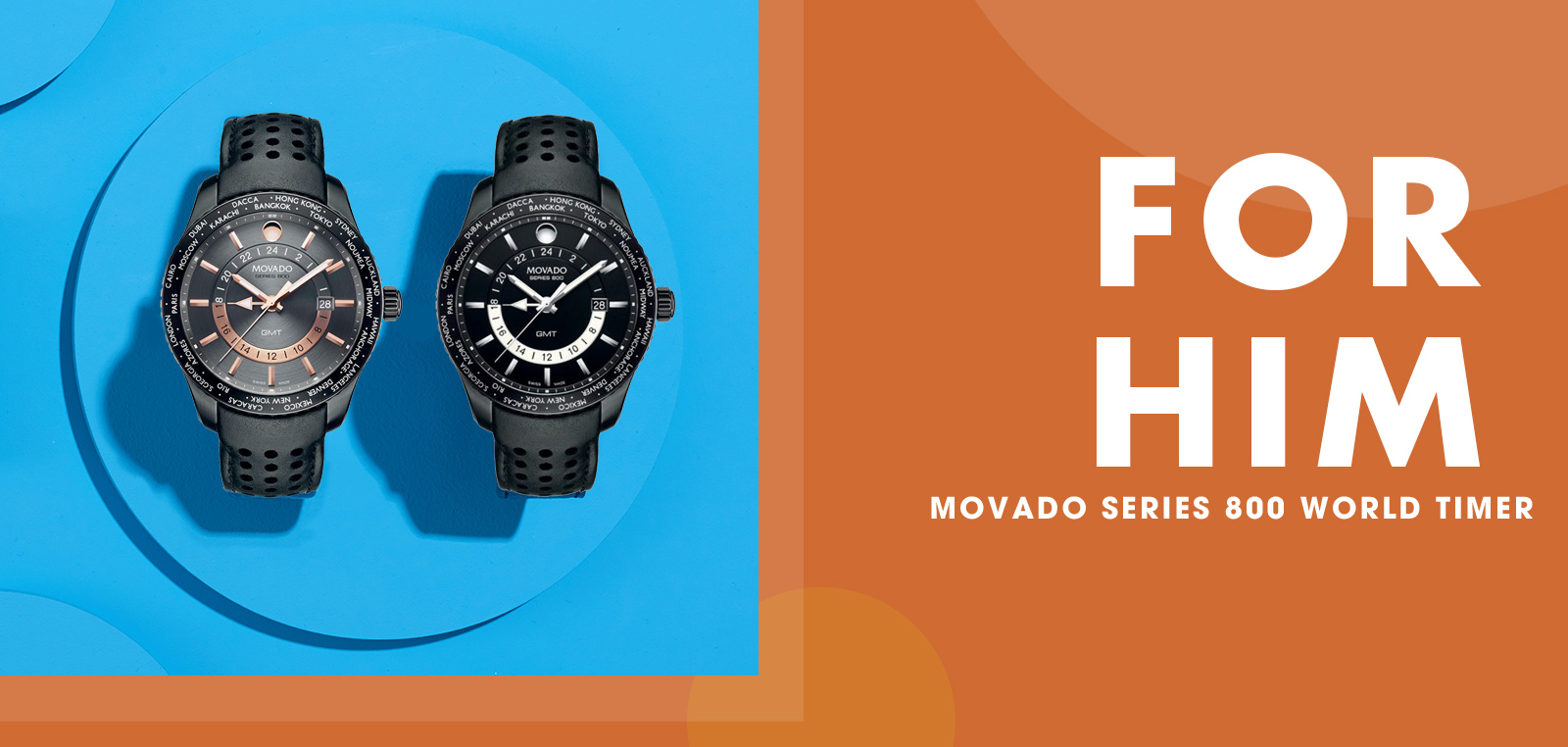 Đồng hồ Movado Series 800 World Timer