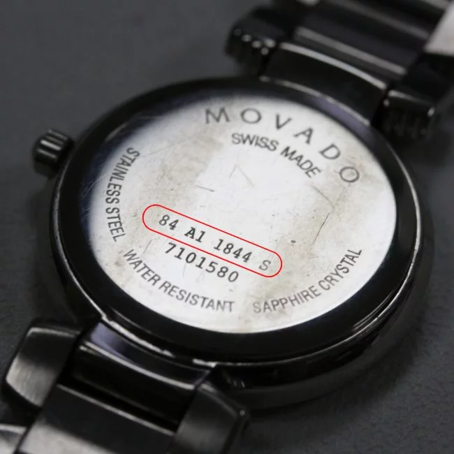 Nắp lưng đồng hồ Movado