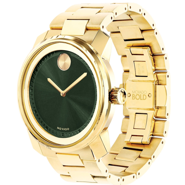 Movado Bold Gold Ion-Plated 3600582 Watch 42.5mm
