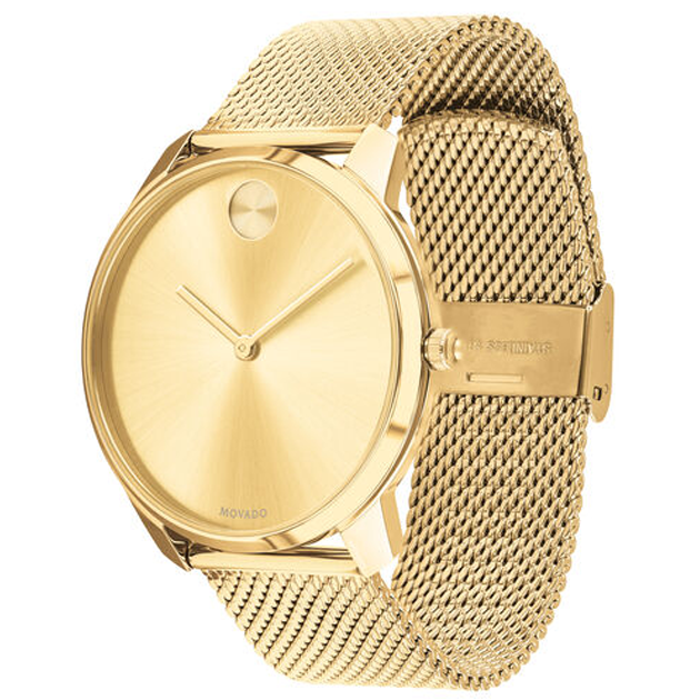 Movado BOLD Gold Ion-Plated 3600588 Watch 42mm