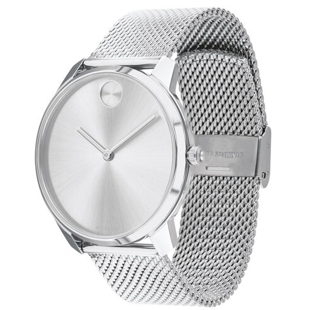 Movado Bold Ilver-Toned 3600589 Watch 42mm