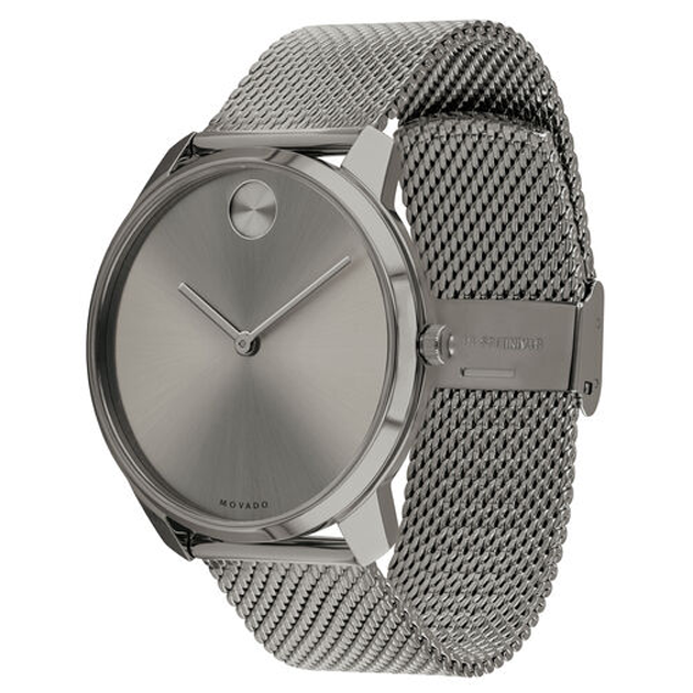 Movado Bold Grey Ion-Plated 3600599 Watch 42mm