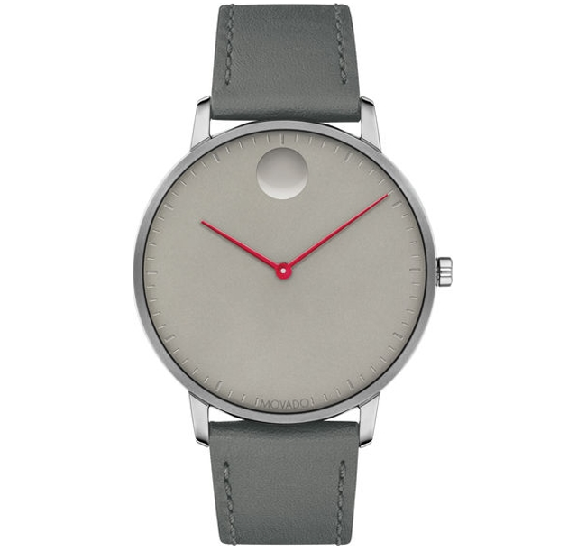 dong ho Movado Face Light Grey Ion-plated Watch 41mm 3640034
