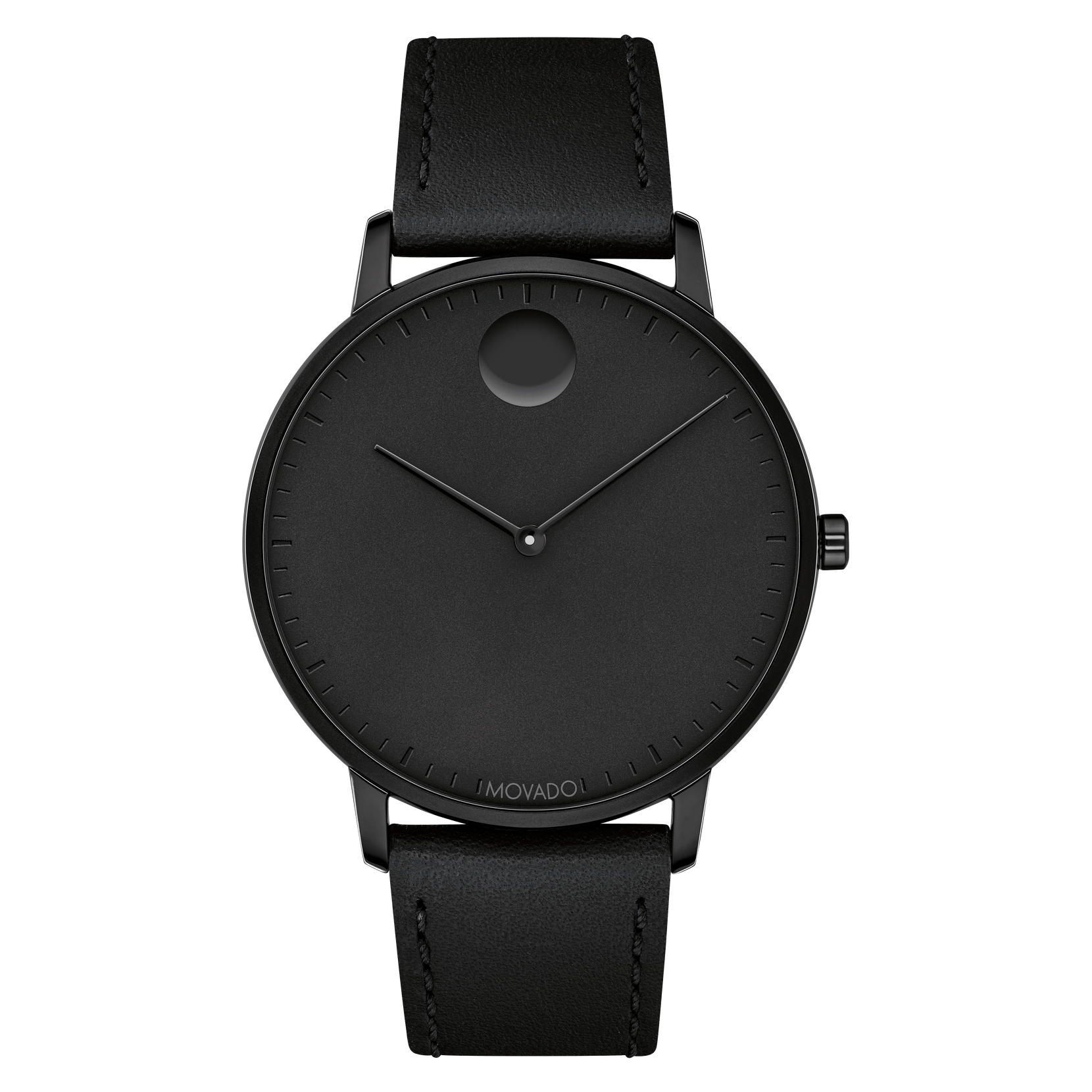 movado-face-3640002 Movado 3640002 Face Black Ion-Plated Watch 41mm