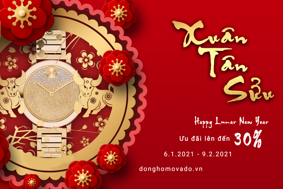đồng hồ movado khuyến mãi tết tân sửu 2021