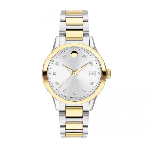 Movado 607399 Apria Quartz Diamond Watch 32mm