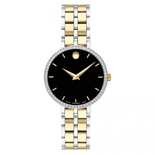 Movado 0607470 Kora Ladies Diamond Bezel Watch 28mm