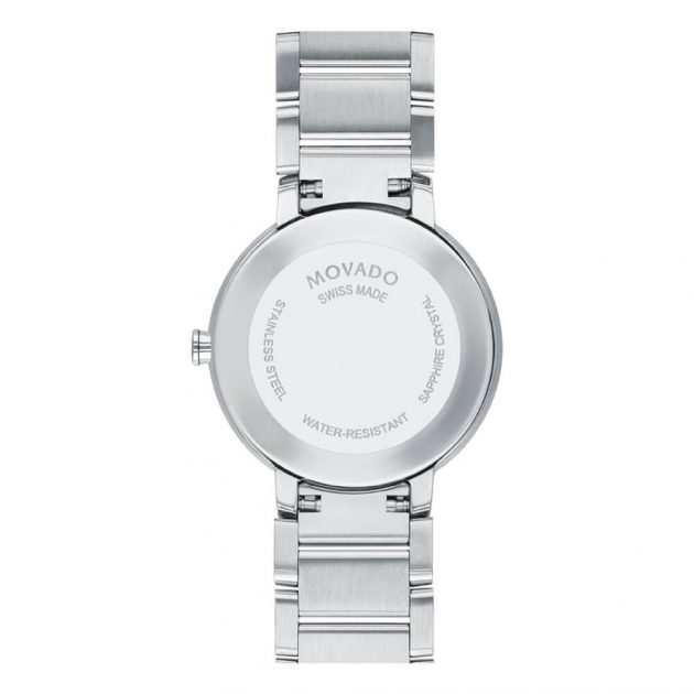 Movado 0607547 Sapphire Quartz Silver Watch 28mm