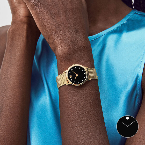 Movado-0607628-Museum-Classic-Diamond-Watch-28mm Movado 0607628 Museum Classic Diamond Watch 28mm