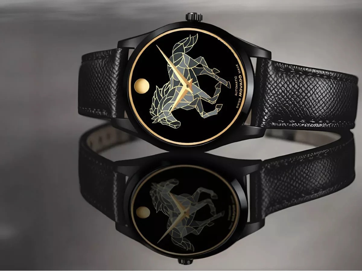 Movado Year of the Horse 2026 ref. 0608008 với mặt số ngựa mosaic